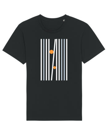 Abstract Lines and Dots Black