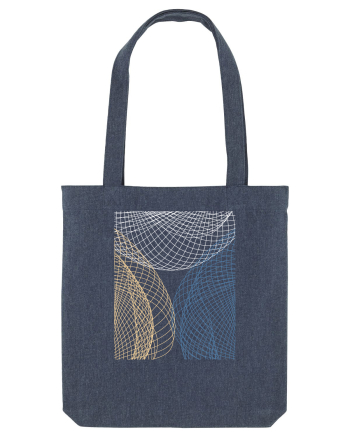 Abstract Net Midnight Blue