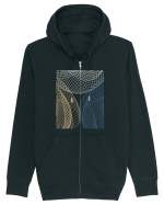 Abstract Net Hanorac cu fermoar Unisex Connector