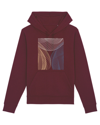 Abstract Net Burgundy