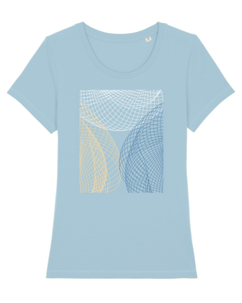 Abstract Net Sky Blue