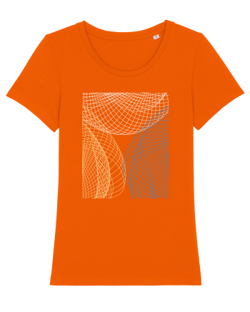 Abstract Net Bright Orange