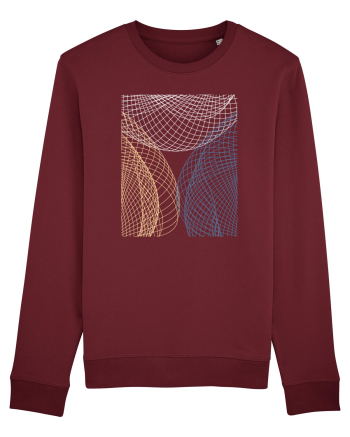 Abstract Net Burgundy