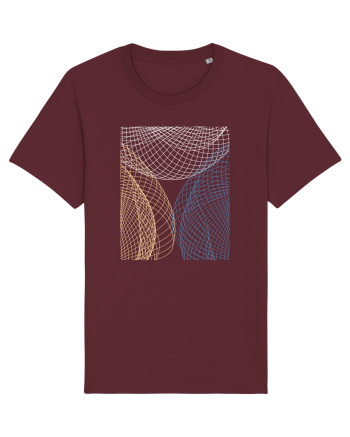 Abstract Net Burgundy