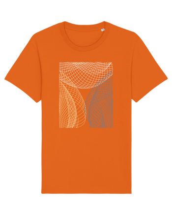 Abstract Net Bright Orange