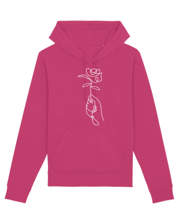Abstract One Line Flower Raspberry