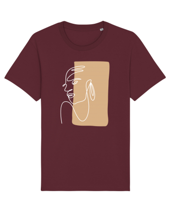 Abstract Portret Burgundy