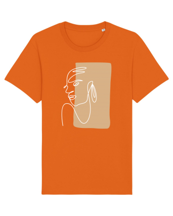 Abstract Portret Bright Orange