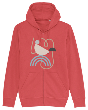 Abstract Ramen Carmine Red