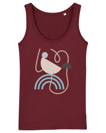 Abstract Ramen Burgundy