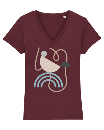 Abstract Ramen Burgundy