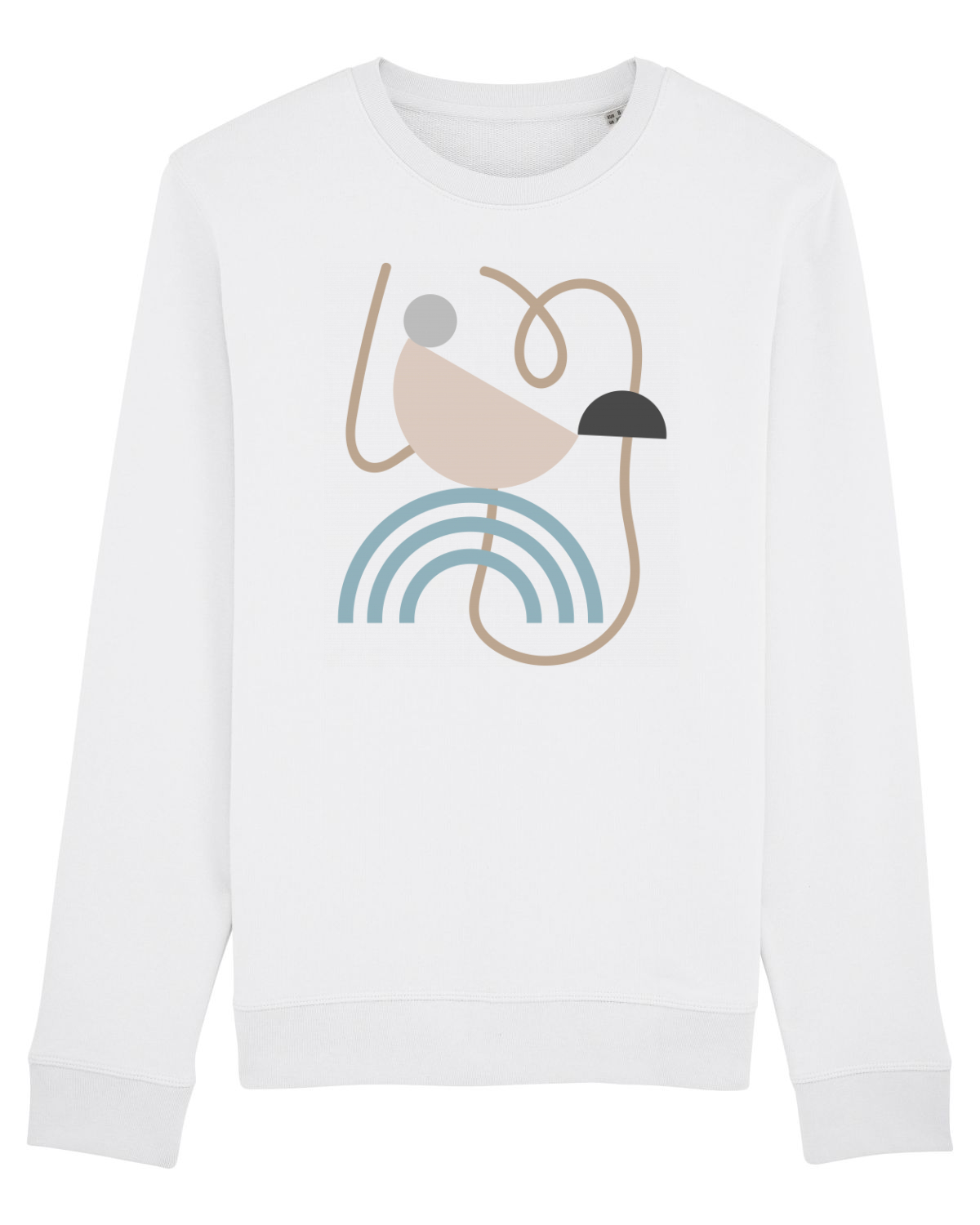 Bluză mânecă lungă Unisex Rise White