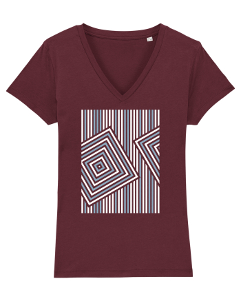 Abstract Reality Burgundy