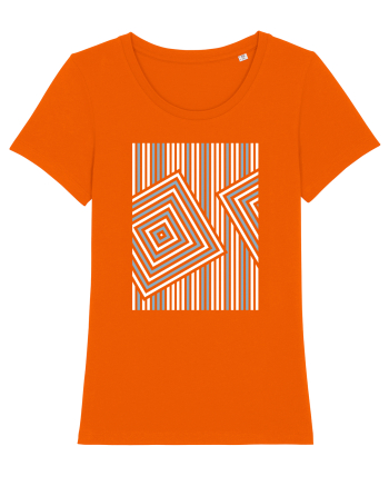Abstract Reality Bright Orange