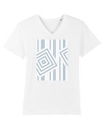 Abstract Reality Tricou mânecă scurtă guler V Bărbat Presenter