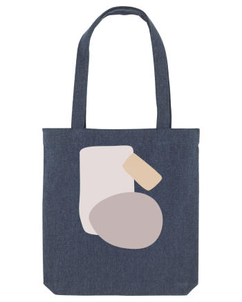 Abstract Simple Shapes Midnight Blue