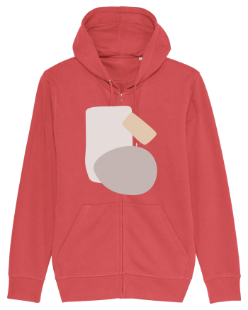 Abstract Simple Shapes Carmine Red
