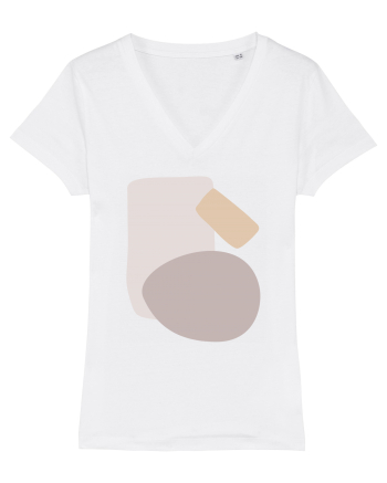 Abstract Simple Shapes White
