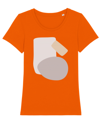 Abstract Simple Shapes Bright Orange