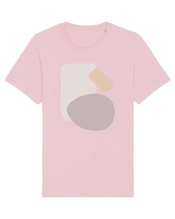 Abstract Simple Shapes Cotton Pink