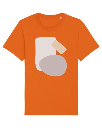 Abstract Simple Shapes Bright Orange