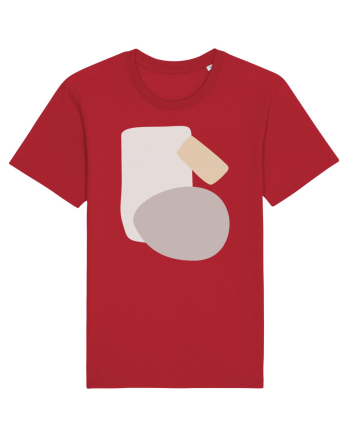Abstract Simple Shapes Red