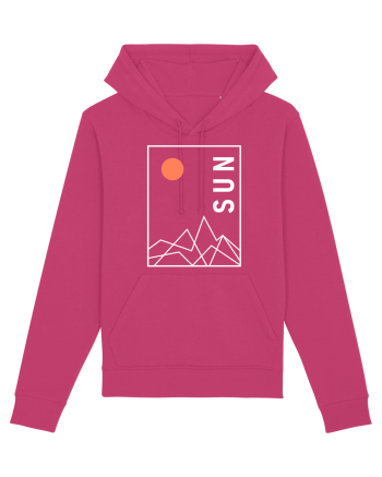Abstract Sun and Mountains Raspberry