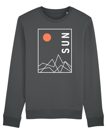 Abstract Sun and Mountains Anthracite