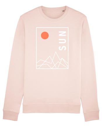 Abstract Sun and Mountains Candy Pink