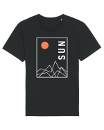 Abstract Sun and Mountains Tricou mânecă scurtă Unisex Rocker