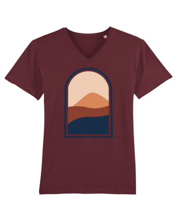 Abstract View Burgundy