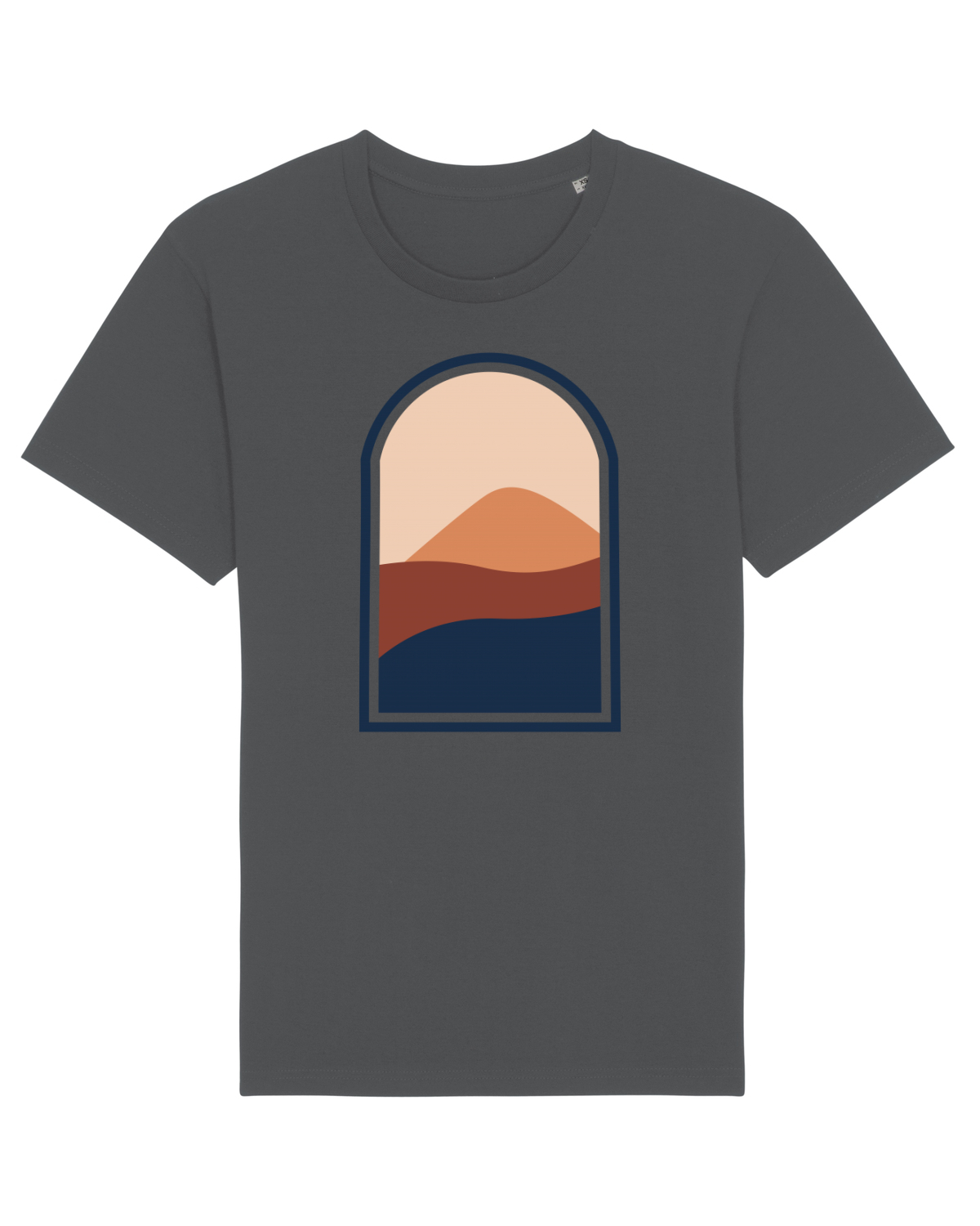 Tricou mânecă scurtă Unisex Rocker Anthracite