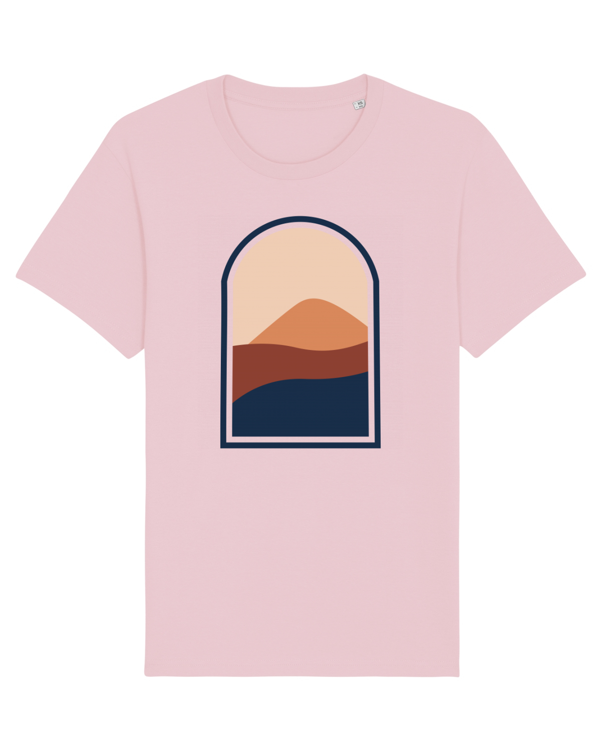 Tricou mânecă scurtă Unisex Rocker Cotton Pink
