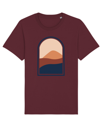 Abstract View Burgundy