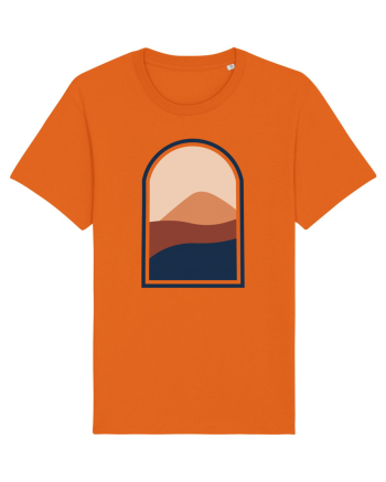 Abstract View Bright Orange