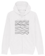 Abstract Waves Hanorac cu fermoar Unisex Connector