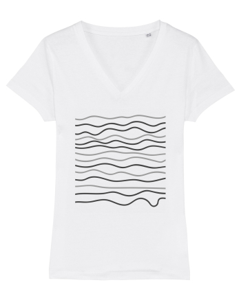 Abstract Waves White