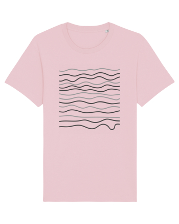 Abstract Waves Cotton Pink