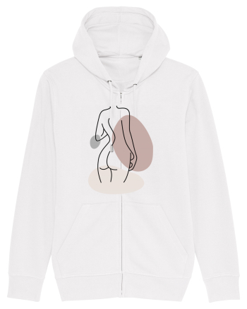 Abstract Woman Body White