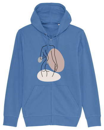 Abstract Woman Body Bright Blue