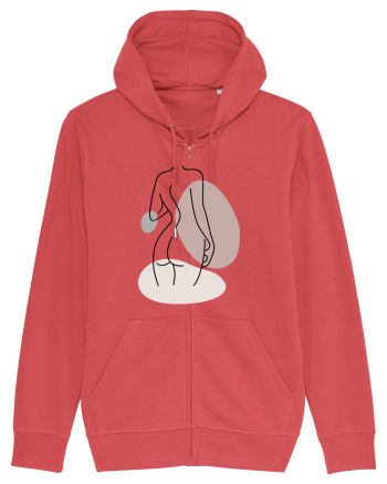 Abstract Woman Body Carmine Red