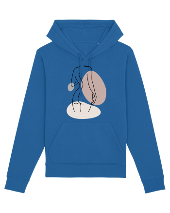 Abstract Woman Body Royal Blue
