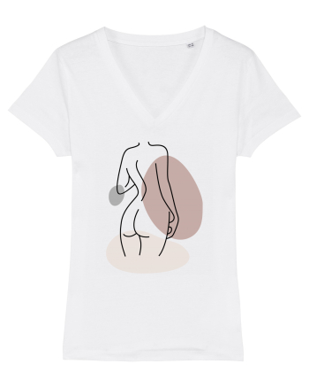 Abstract Woman Body White