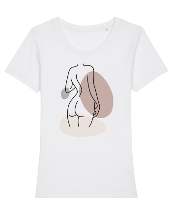 Abstract Woman Body White