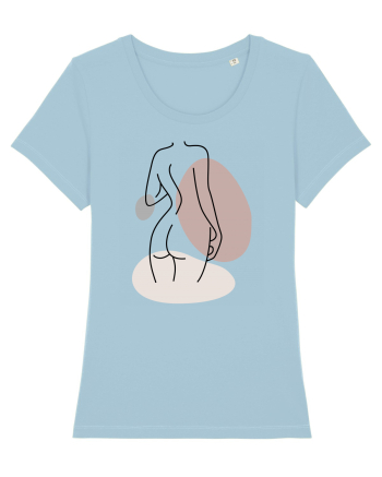 Abstract Woman Body Sky Blue