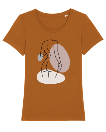 Abstract Woman Body Roasted Orange