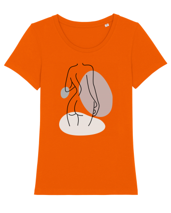Abstract Woman Body Bright Orange