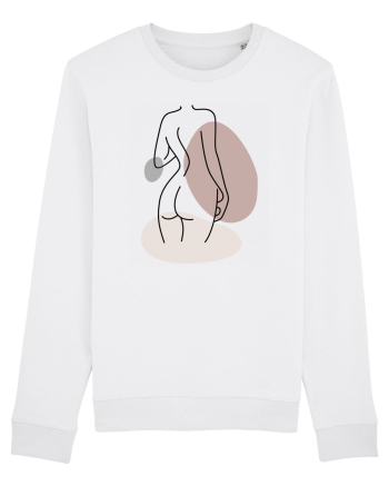 Abstract Woman Body White