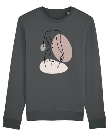 Abstract Woman Body Anthracite