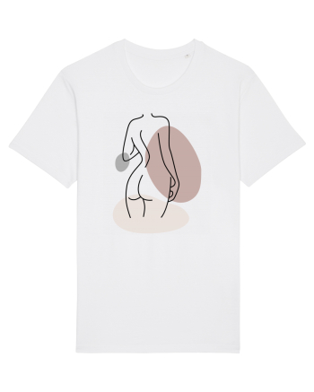 Abstract Woman Body White